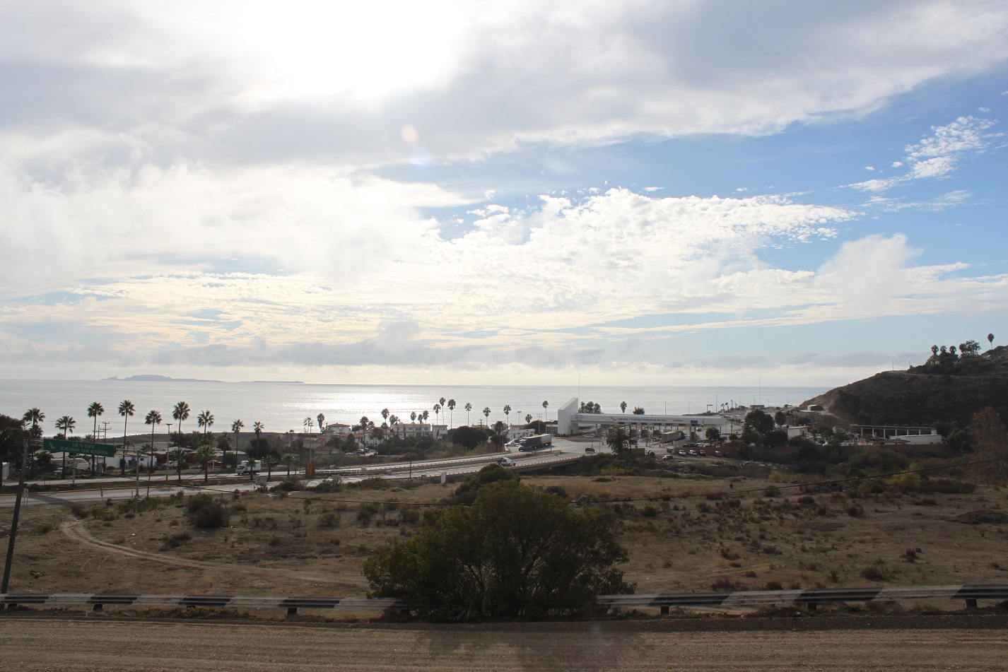 Ausblick auf Ensenada und den Ozean.