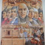 Auf diesem Mural sind die Hauptanführer des Unabhängigkeitskrieges aufgeführt. Allen voran Miguel Hidalgo.