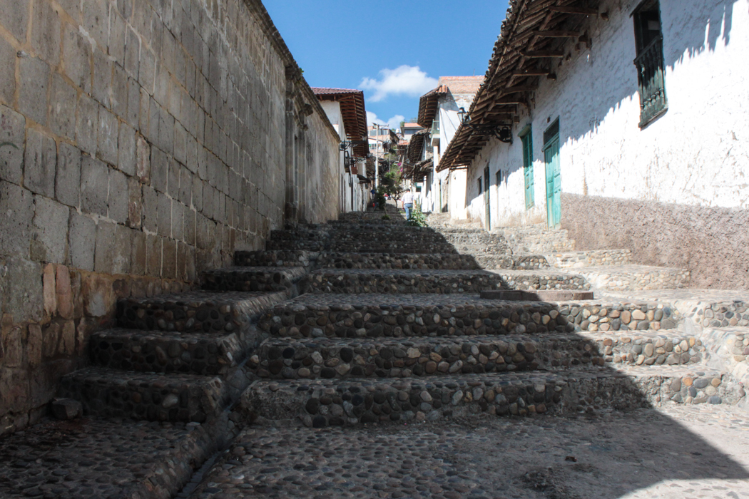 Eine Gasse in Cajamarca.