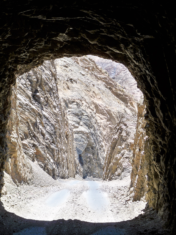 Blick aus einem der Tunnel.