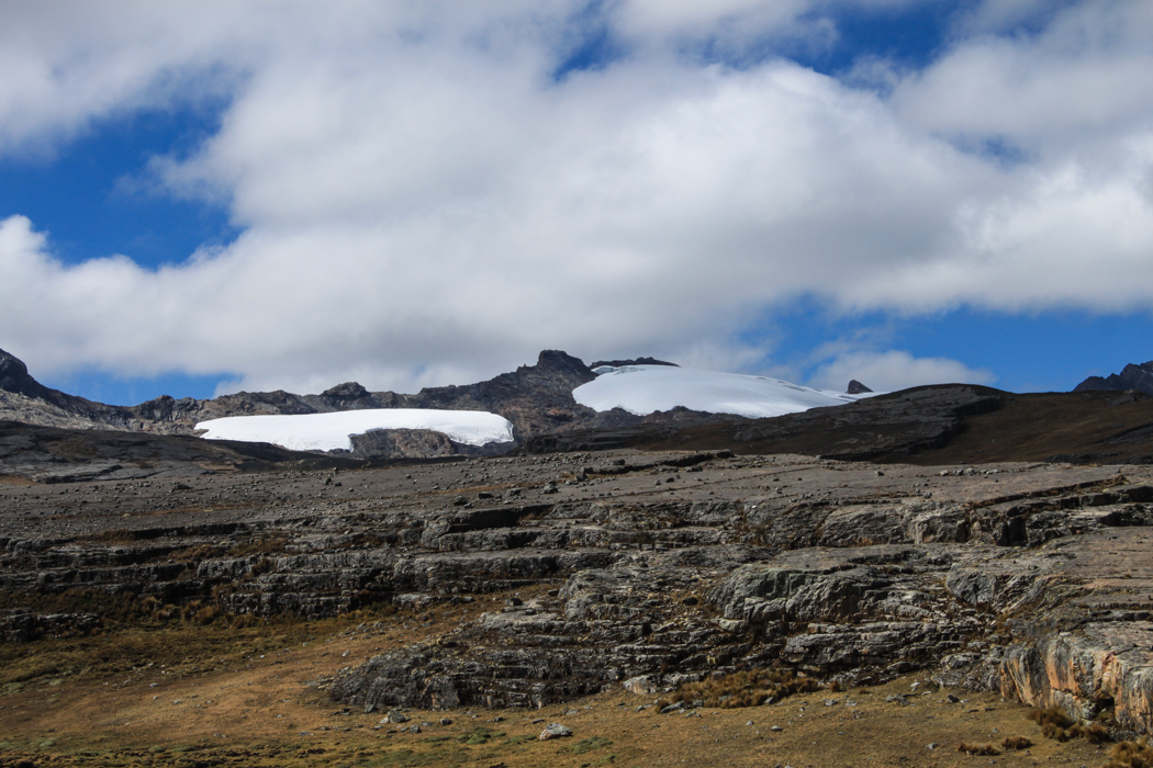 Blick hinüber zum Gletscher Pastoruri. 